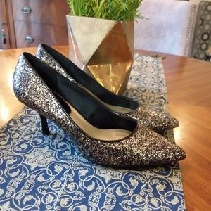Macy's Silver pumps by 9 & Co, Sz 9, NWOT